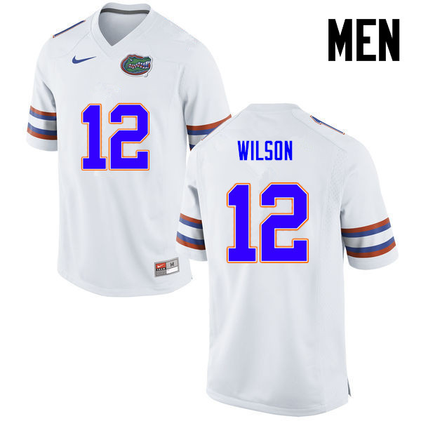 Men Florida Gators #12 Quincy Wilson College Football Jerseys-White
